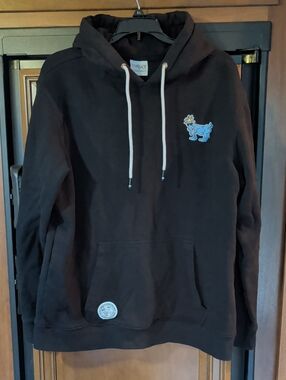 Goat USA Black Hoodie with Blue Goat Chest Logo
